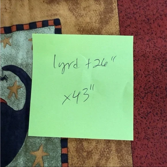 VTG Boo Kitty Halloween Fabric Cat Trick Treat Teresa Kogut SSI 1yd+26"x43" - Picture 11 of 13